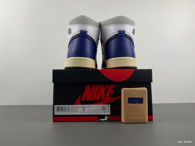 1st Kicks Rare Deep Blue Jordan DZ5485-100 1 Royal Air High Air OG 0701